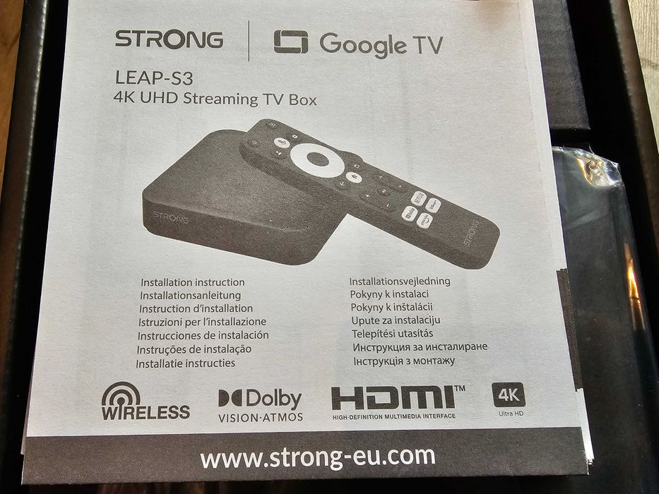 Google tv box Strong leap-s3 android TV youtube netflox