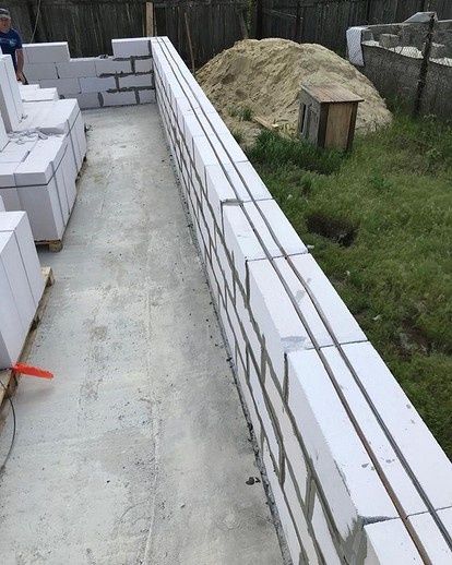 Кладка газоблока