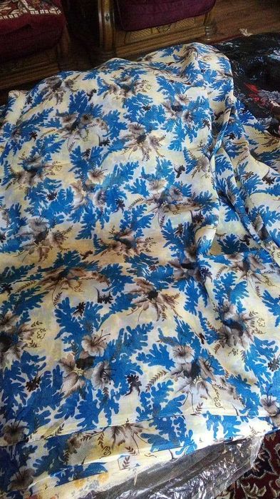 Южнокорейские тонкие ткани(креп жоржет, шифон).Цена 25 тыс 1 метр