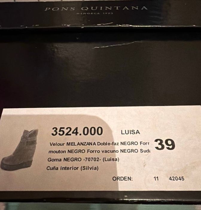 PONS QUINTANA Полусапожки  ботинки ботильоны замша новые р. 39 новые