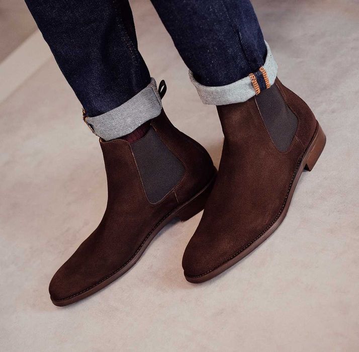 Ghete chelsea 45 plain toe premium Strellson NOI piele naturala moale