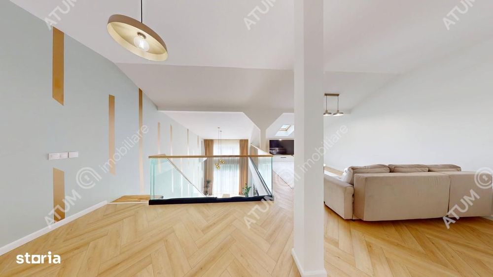 Penthouse 5 camere 3 bai parcare mobilat complet Turnisor Sibiu