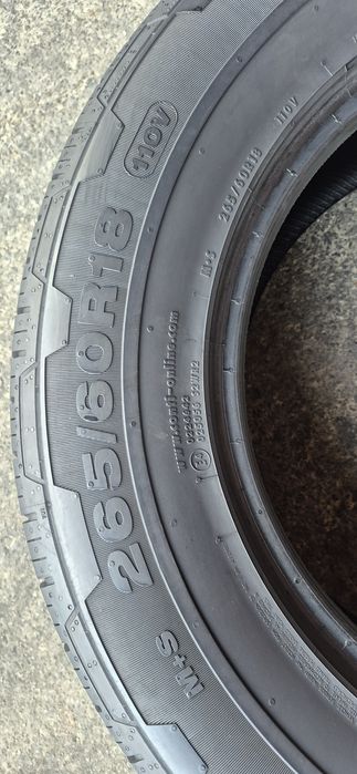 4 anvelope M+S Continental 265/60/18.Pretul este pe bucata.