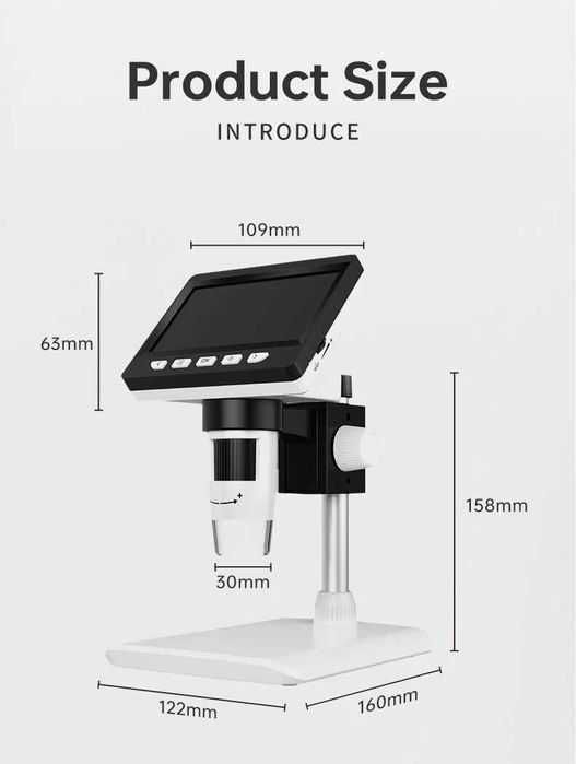 Microscop ultra cu ecran LCD ,camera iluminata ,zoom