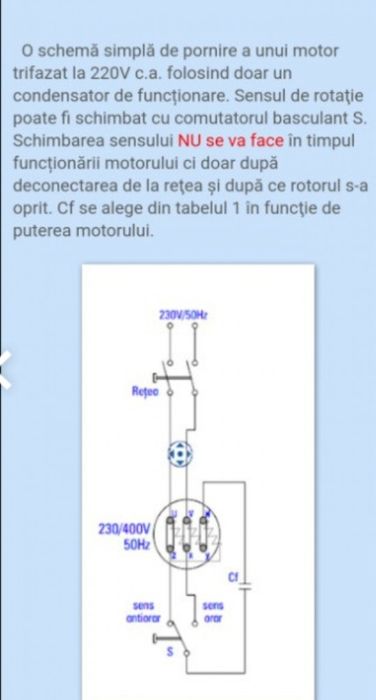 Motor  230V  380 v strung  bormasina  freza
