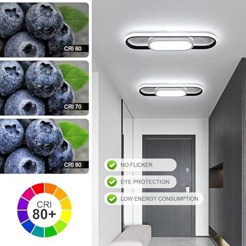 Riserva LED плафон 30W 6500K черен