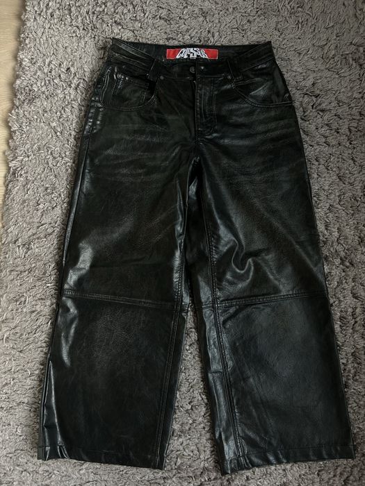 Jaded London кожени дънки