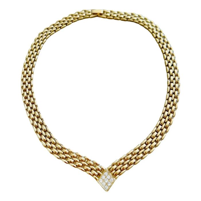 Pierre Cardin винтидж позлатено колие с 14к