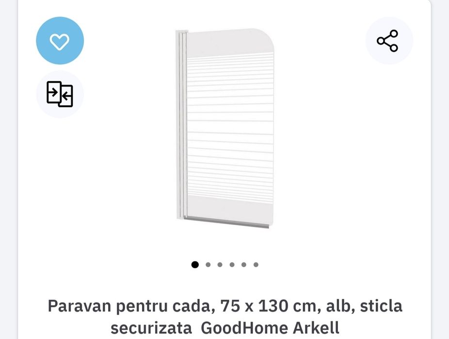 Vând paravan cadă Goodhome