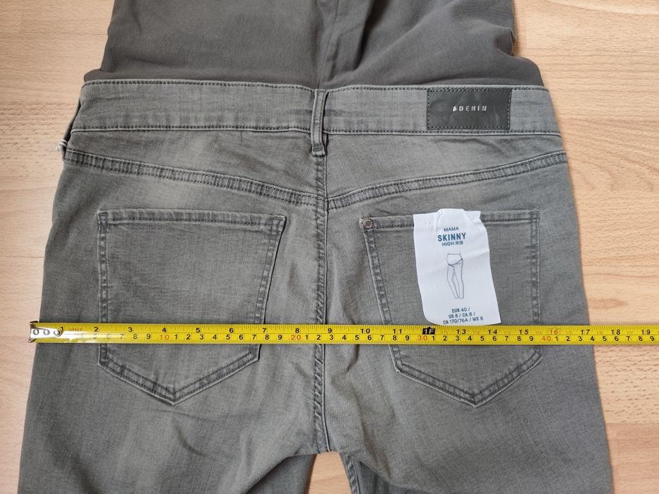 Нови сиви дънки за бременни  H&M, размер М