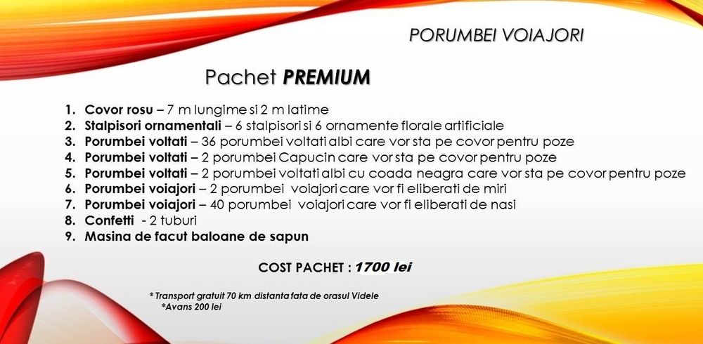 Porumbei albi,Masina de fum greu,Arcada,Etc