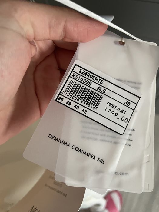 Rochie 36 mireasa /cununie civila / botez Nissa