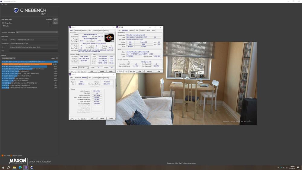 AMD Ryzen 9 7900X3D, 12-ядрен, 128 MB L3 Cache