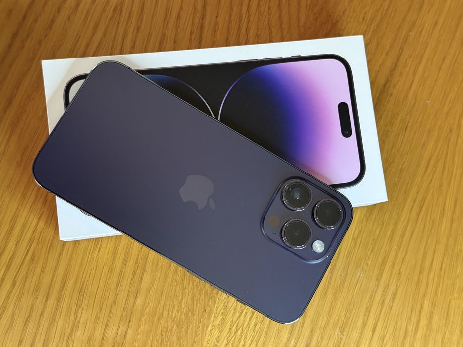 IPhone 14 Pro Max 256GB Deep Purple с КУТИЯ и 3 КЕЙСА