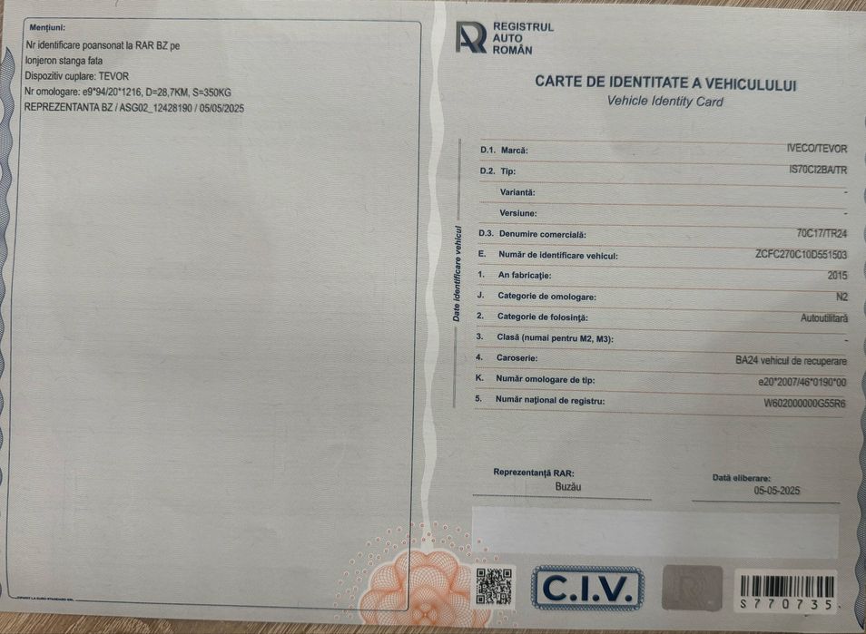 Iveco daily 72c17 variante auto