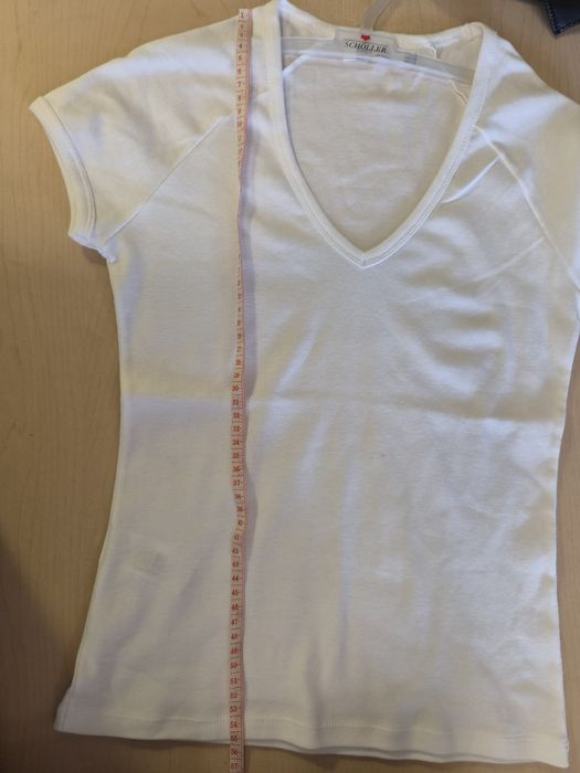Оригинална бяла дамска тениска ZARA Basics