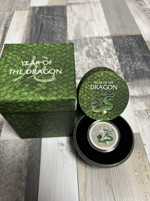 Сребърна монета Година на Дракона 2012