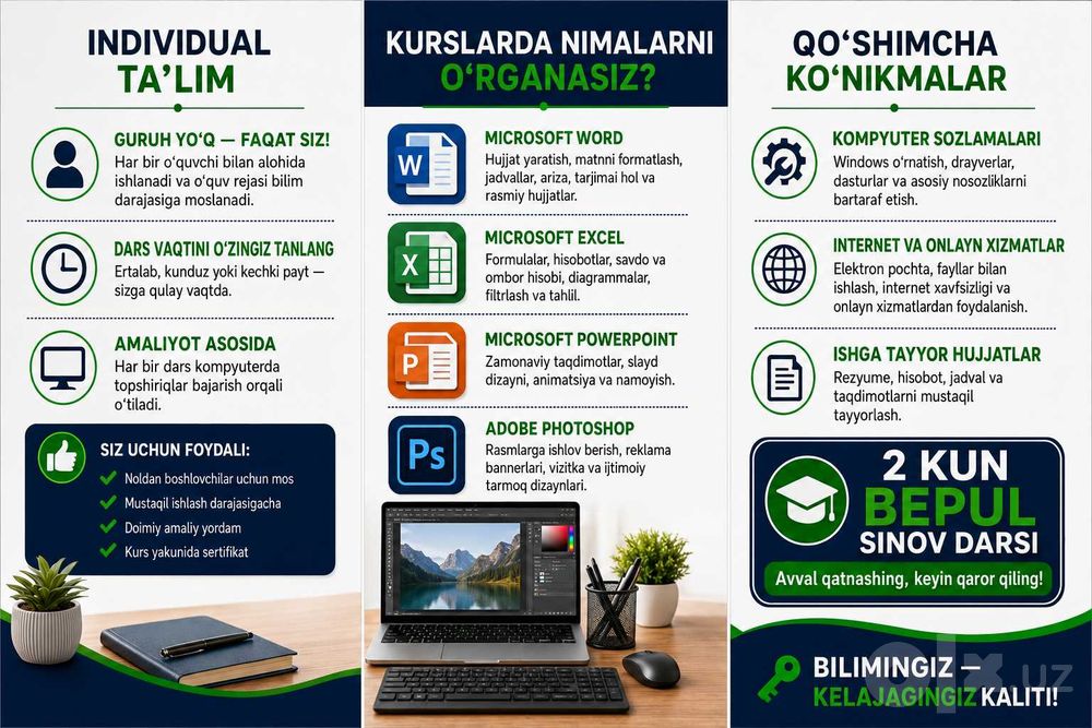 Kompyuter kurslar Samarqand