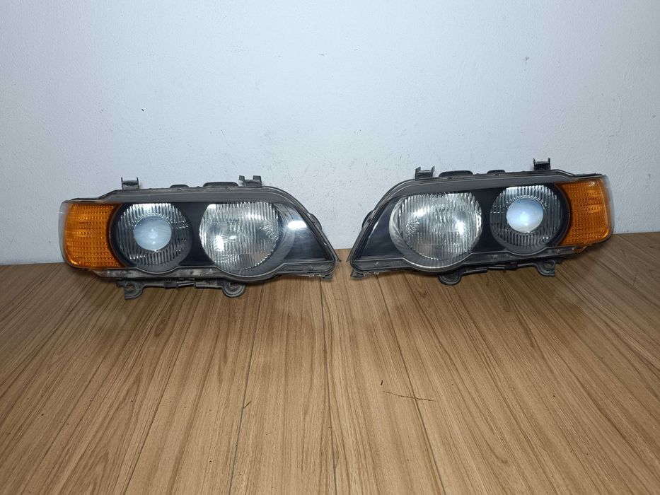 Фары 2шт XENON BMW X5 E53 дорест 99-03г Оригинал Б/У КСЕНОН БМВ Х5 Е53