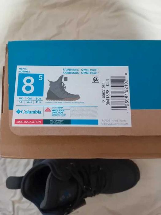 Columbia, Ghete impermeabile Fairbanks Omni-Heat, Gri, 41,5