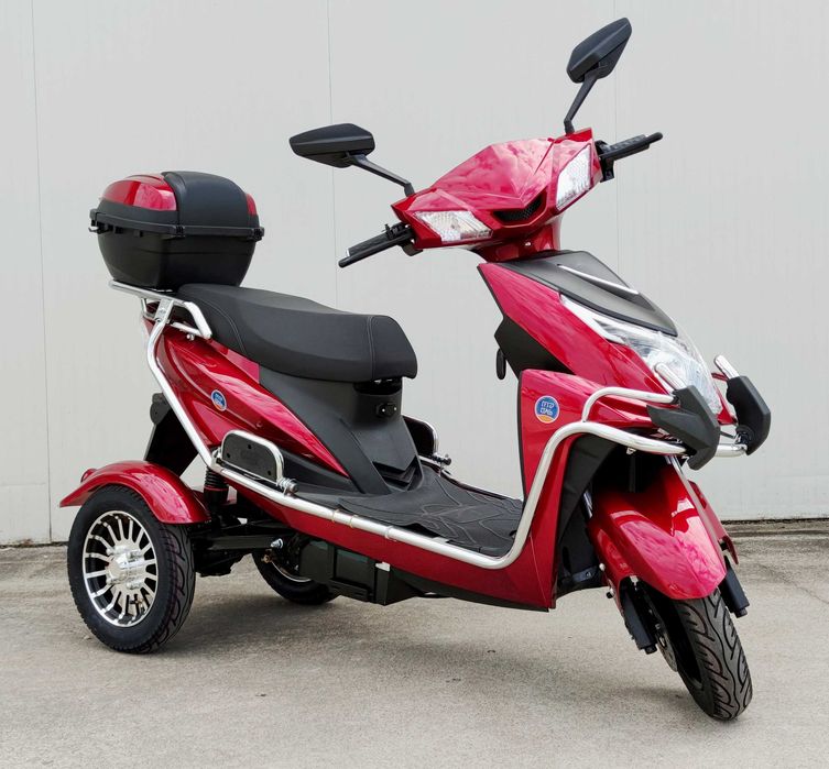 Електрическа триколка двуместна EcoWay модел М9 бордо