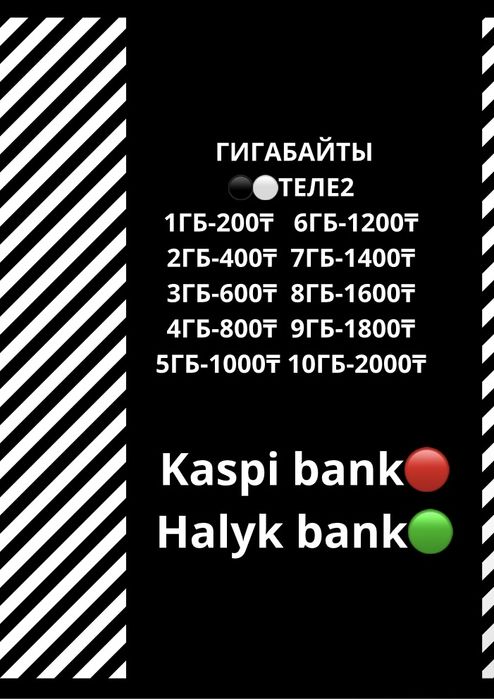 ГИГИ Гигабайты Билайн Теле2 Актив