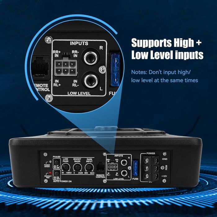 Субуфер -Активен (под седалка)-1000W- Светещ