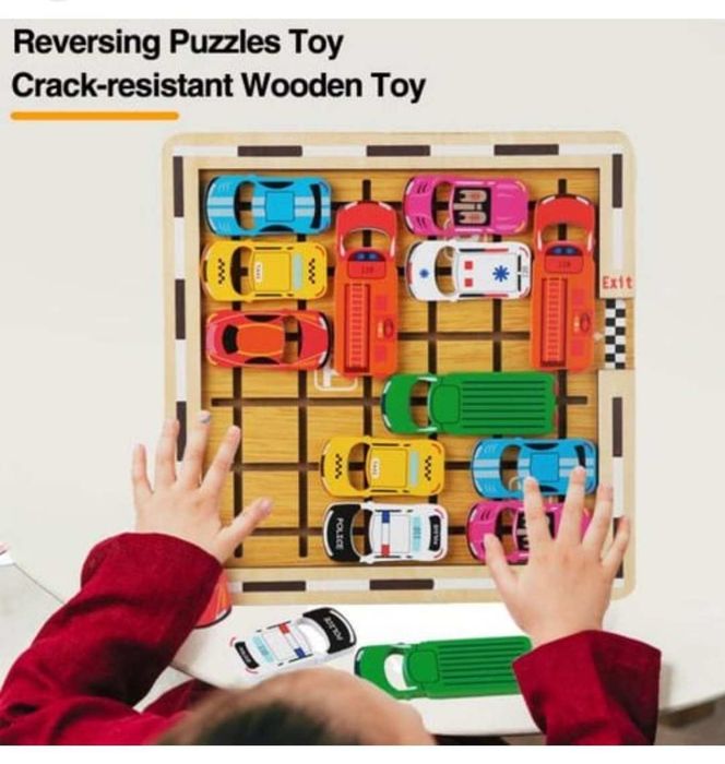 Деревянные Пазлы игрушки модель автомобиля лабиринт парковка