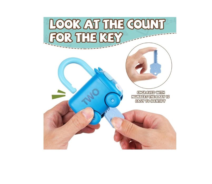 Jucarie Educativa "Lacate si chei" –Asociere dupa Cifra –Masinute,+18m