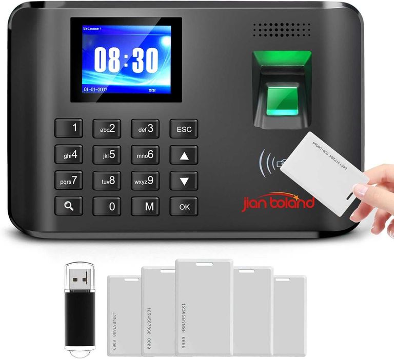 JIAN BOLAND A5 Часовник за служители, Пръстови отпечатъци, RFID и PIN
