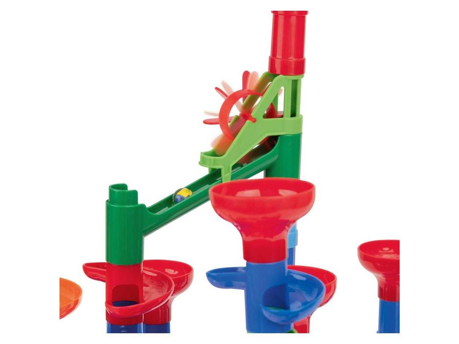 Голяма Детска писта с топчета 120 части и 20 стъклени топки