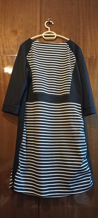 Красива макси рокля на райе