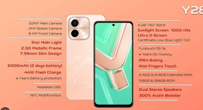 Vivo Y28 коробка документ dark Green