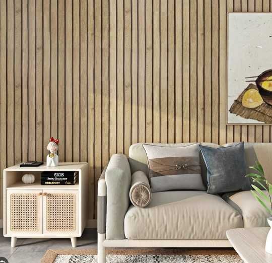 Естетичен 3D самозалепващ се панел дървесен дизайн 60х60см