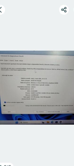 Laptop Gaming Lenovo Legion3 / i5 gen 10 / 16 GB RAM / ssd 512 gb