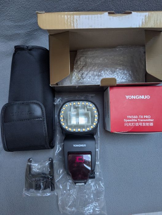 Нов комплект за Canon – светкавица YN650EX-RF + синхронизатор YN560-TX