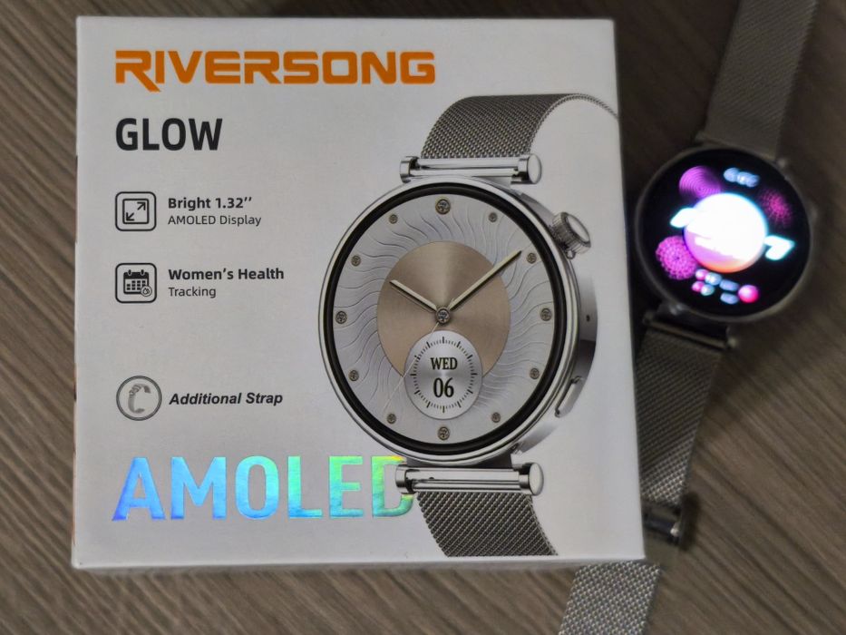 Смарт часовник Riversong Glow Silver Milanese