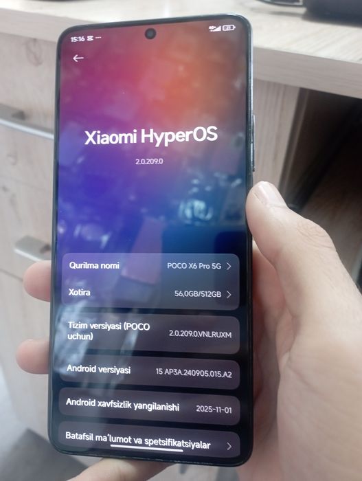 Poco X6 PRO 5G srochna Sotiladi ideal