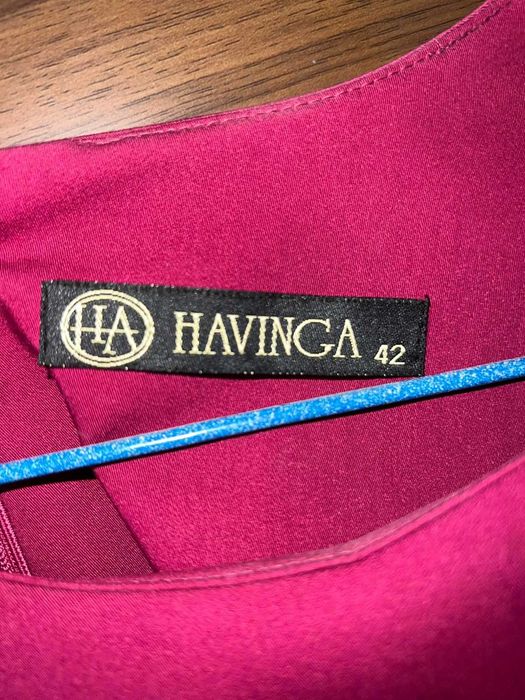 Офисное классическое платье HAVINGA биколор