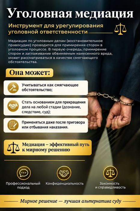 Адвокат. Профессиональный медиатор