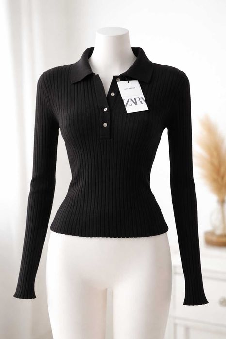 Bluză Zara neagră, mărimea S – nouă cu etichetă