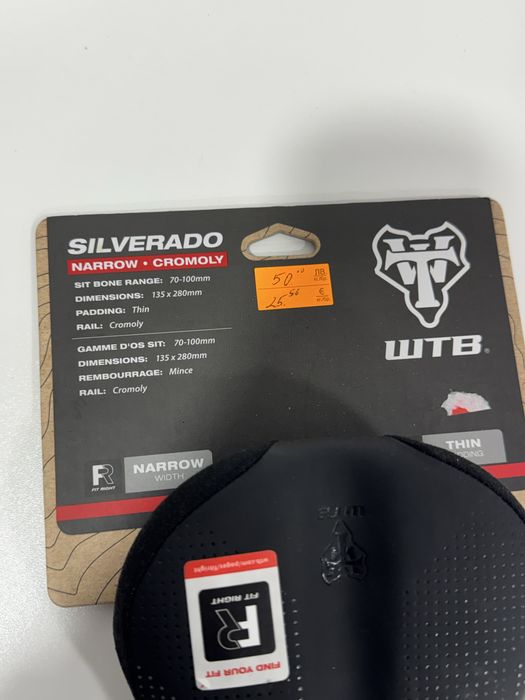 Седалка за велосипед Silverado WBT Narrow Cromoly Saddle