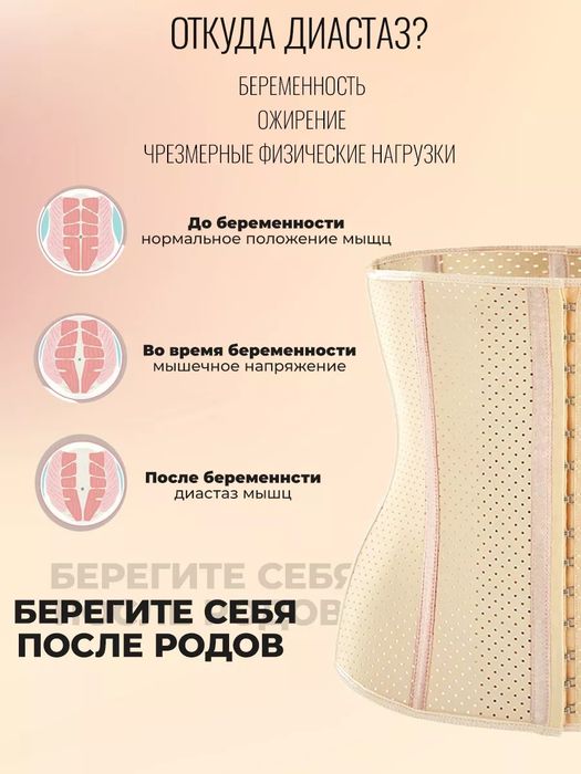 Корсет утягивающий для похудения живота и талии под одежду