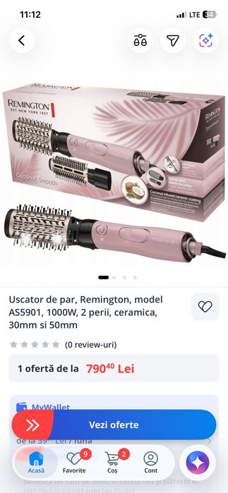 Uscator de par Remington