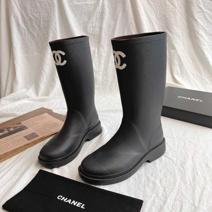 Chanel Rubber Boots - cizme cauciuc/premium/full pack