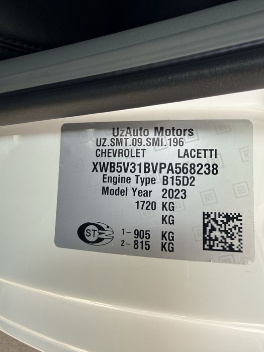Chevrolet Lacetti / Gentra 2023 — 2