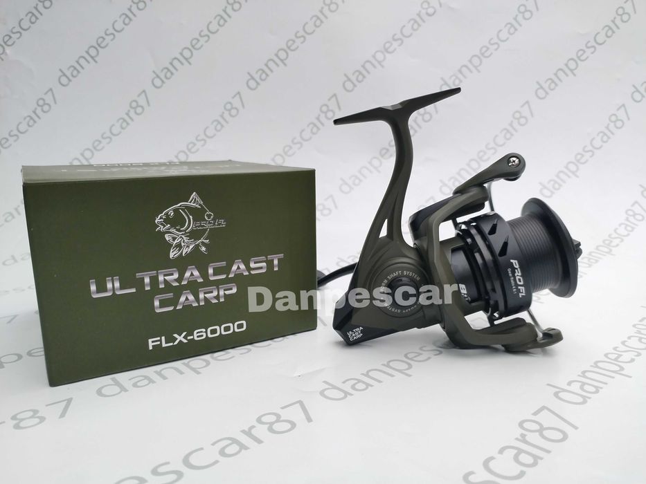 SET 2 Mulinete Feeder si crap Fl Ultra Cast Carp Flx 6000 Long Cast