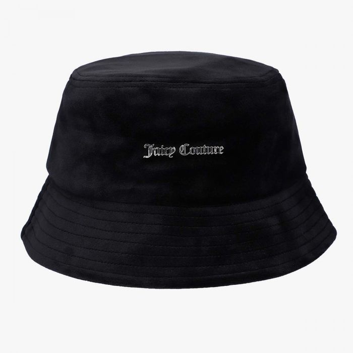 Велурена шапка juicy couture bucket hat