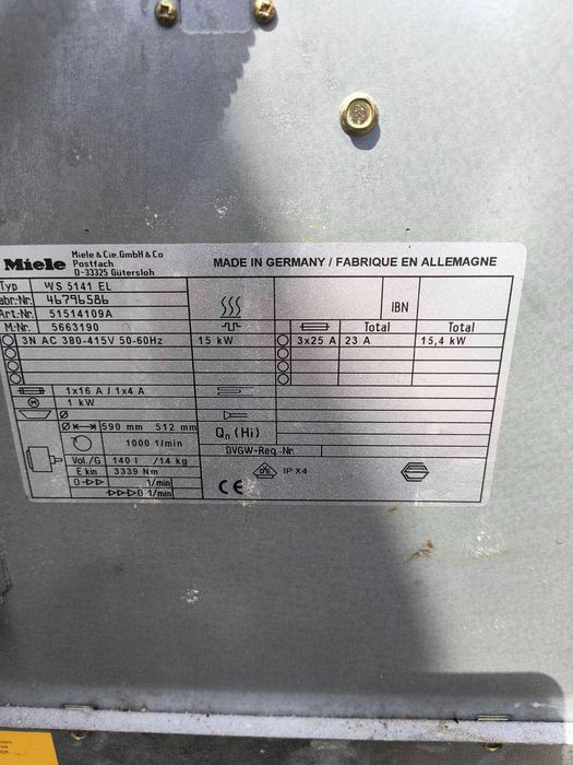 Професионални перални Miele ws 5141 el два броя