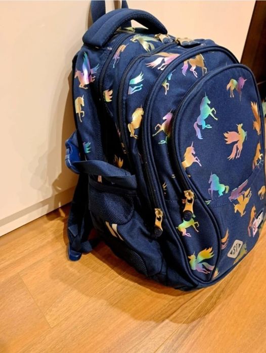 Ghiozdan scoala copii, rucsac cu unicorni